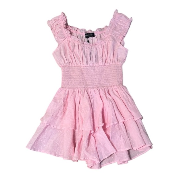 NWT WHITE FOX Boutique Light Pink Mini Know What I Want Playsuit Romper Size M - Picture 5 of 9
